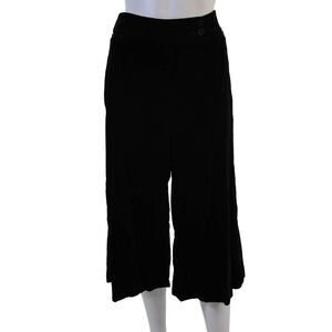 Womyn Womens A-Line Maxi Pants Black 100% Cotton Size 10